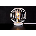 Emibig Emibig Kajaani weiß-goldene Tischlampe 1x E27 - Schaffen Sie eine stilvolle Atmosphäre in Ihrem Zuhause