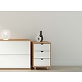 Emibig Emibig Lampe de table Kajaani blanche et dorée 1x E27 - Créez une ambiance élégante chez vous