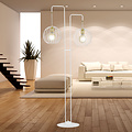 Emibig Emibig Kajaani lámpara de pie blanca con oro 2x E27 - Iluminación perfecta para cualquier espacio