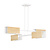 Rauma 4L hanglamp wit en hout 4x E27