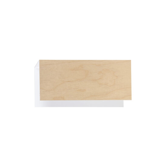 Emibig Emibig Lámpara de pared Rauma blanca y madera 1x E27 - Iluminación perfecta para cualquier espacio