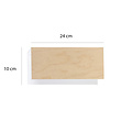 Emibig Emibig Lámpara de pared Rauma blanca y madera 1x E27 - Iluminación perfecta para cualquier espacio
