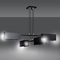 Lohja 4L hanging lamp black 4x E27