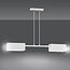 Lampe à suspension Lohja 2L blanche 2x E27