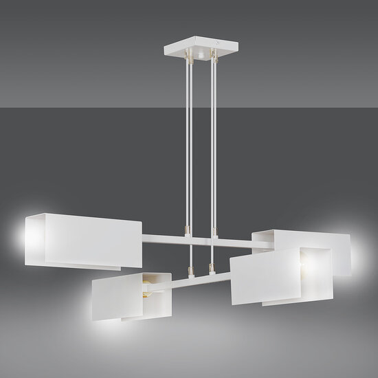 Lohja 4L hanglamp wit 4x E27