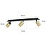 Emibig Emibig Kokkola 3L lámpara de techo negra y dorada 3x GU10 orientable - Iluminación ideal para interiores modernos