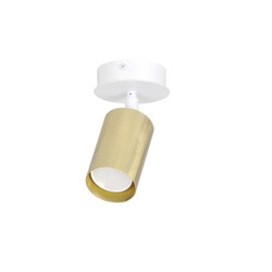 Emibig Kokkola lámpara de techo blanca y dorada 1x GU10 orientable