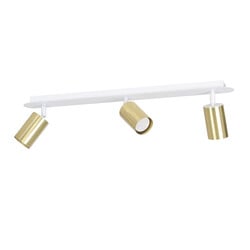 Emibig Kokkola 3L lampe de plafond blanche et dorée 3x GU10 orientable