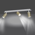Emibig Emibig Kokkola 3L white and gold ceiling lamp 3x GU10 orientable - Ideal lighting for any room