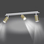 Kokkola 3L white and gold ceiling lamp 3x GU10 orientable