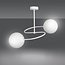 Emibig Emibig Tuusula blanca con lámpara colgante de vidrio blanco 2x E14 - Iluminación ideal para cualquier espacio