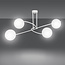 Emibig Emibig Tuusula 4L blanc avec lampe suspendue en verre blanc 4x E14 - Éclairage idéal pour votre salon