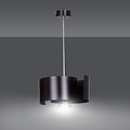 Kouvola 1 lamp black hanging lamp E27