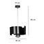 Kouvola 1 lampe suspension noire E27