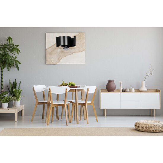 Kouvola 1 lamp black hanging lamp E27