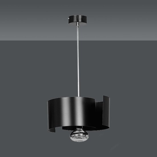 Kouvola 1 lamp black hanging lamp E27