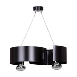 Kouvola 2 lamp black hanging lamp E27