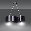 Kouvola 2 lampes suspension noire E27