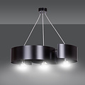 Kouvola 3 lampes suspension noire E27