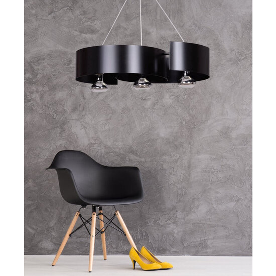 Emibig Emibig Kouvola 3 lámpara colgante negra E27 - Iluminación ideal para cualquier espacio