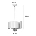 Emibig Emibig Kouvola blanca 1 lámpara colgante E27 - Ideal para una iluminación elegante