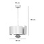 Kouvola blanc 1 lampe suspension E27