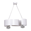 Emibig Emibig Kouvola witte 2 lamp pendel hanglamp E27 - Perfect voor sfeervolle verlichting