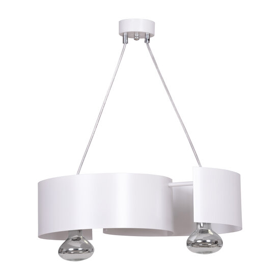 Emibig Emibig Kouvola witte 2 lamp pendel hanglamp E27 - Perfect voor sfeervolle verlichting