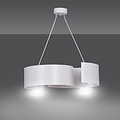 Emibig Emibig Kouvola witte 2 lamp pendel hanglamp E27 - Perfect voor sfeervolle verlichting