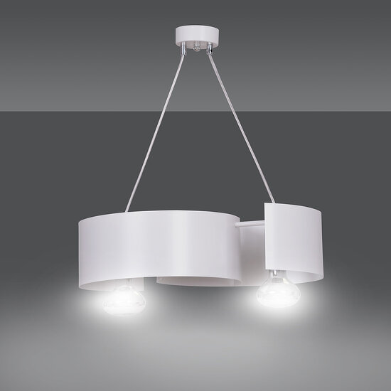 Emibig Emibig Kouvola blanca 2 lámparas colgantes E27 - Ideal para crear un ambiente acogedor