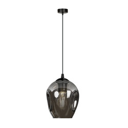 Nokia smoked glass single pendant lamp E27