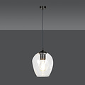 Lampe à suspension unique en verre transparent Nokia E27
