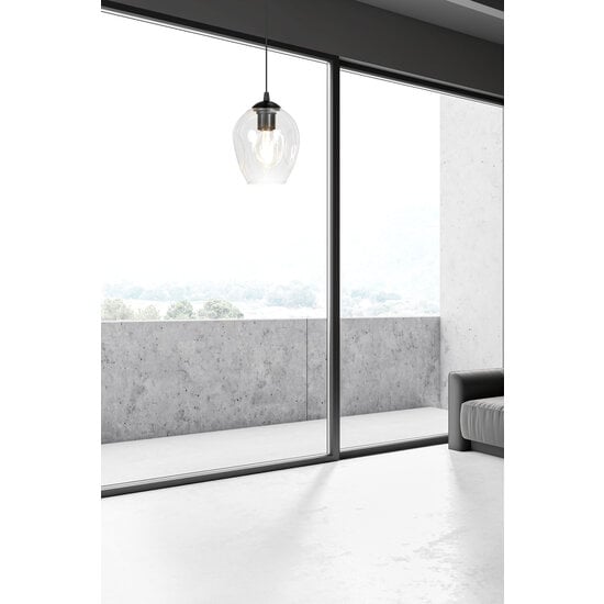 Nokia transparent glass single pendant lamp E27