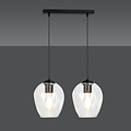 Nokia double transparent glass single pendant lamp E27