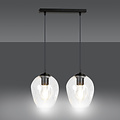 Nokia double transparent glass single pendant lamp E27