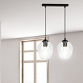 Emibig Emibig Nokia double lampe à suspension en verre transparent E27 - Éclairage parfait pour chaque espace