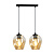 Nokia double amber glass single pendant lamp E27