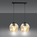 Emibig Emibig Nokia lámpara colgante simple de vidrio ámbar doble E27 - Ideal para crear una atmósfera cálida en cualquier habitación