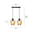 Emibig Emibig Nokia double amber glass single pendant lamp E27 - Ideal for creating a warm atmosphere in any room