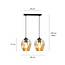 Emibig Emibig Nokia dubbele amber glas enkele pendellamp E27 - Perfect voor sfeervolle verlichting in elke ruimte