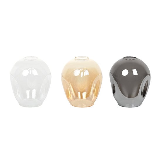 Emibig Emibig Nokia longue 3L lampe suspendue en verre fumé 3x E27 - Éclairage idéal pour les intérieurs modernes