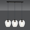 Emibig Emibig Nokia lange 3L transparant glas hanglamp 3x E27 - Perfecte verlichting voor elke ruimte