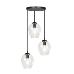 Emibig Nokia ronde 3L transparant glas hanglamp 3x E27
