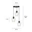 Emibig Emibig Nokia round 3L transparent glass hanging lamp 3x E27 - Perfect lighting for any space