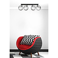Emibig Emibig Imatra zwart met gerookt glas bollen 4x E14 - Stijlvolle verlichting voor elk interieur