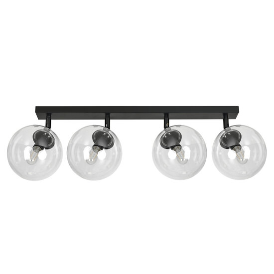 Ampoules Imatra verre noir et transparent 4x E14