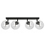 Emibig Emibig Imatra bombillas de vidrio negras y transparentes 4x E14 - Ideal para una iluminación moderna y elegante