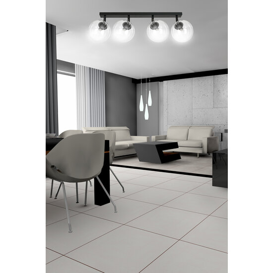 Imatra schwarze und transparente Glasbirnen 4x E14