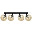 Emibig Emibig Imatra black and amber glass bulbs 4x E14 - Ideal lighting for any space