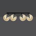 Emibig Emibig Imatra bombillas de vidrio negro y ámbar 4x E14 - Iluminación ideal para cualquier espacio